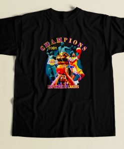 2001 Los Angeles Lakers Championship 80s Mens T Shirt