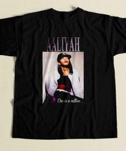 Aaliyah Baby Girl Tribute 80s Mens T Shirt
