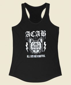 Acab All Cats Are Beautiful Racerback Tank Top