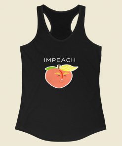 Anti Trump Peach Emoji Racerback Tank Top