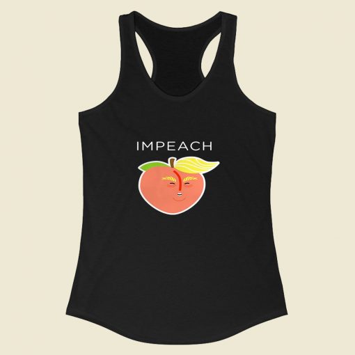 Anti Trump Peach Emoji Racerback Tank Top