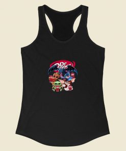 Baby Yoda Groot And Toothless Stitch Gizmo Hug Racerback Tank Top