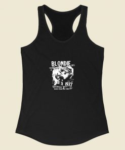 Blondie La 1977 Direct From New York City Racerback Tank Top