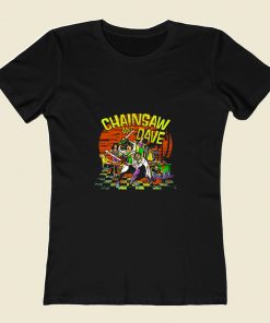 Chainsaw And Dave Summer School 80s Womens T shirt