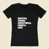 Family Love Christmas 80s Womens T shirt