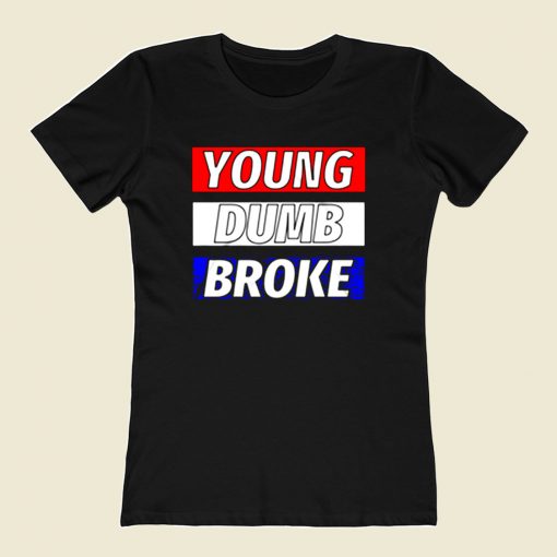 Khalid Young Dumb Broke 80s Womens T shirt