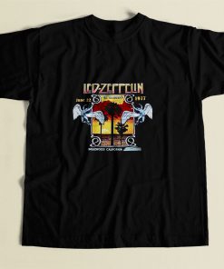 Led Zeppelin 1977 Inglewood Concert 80s Mens T Shirt