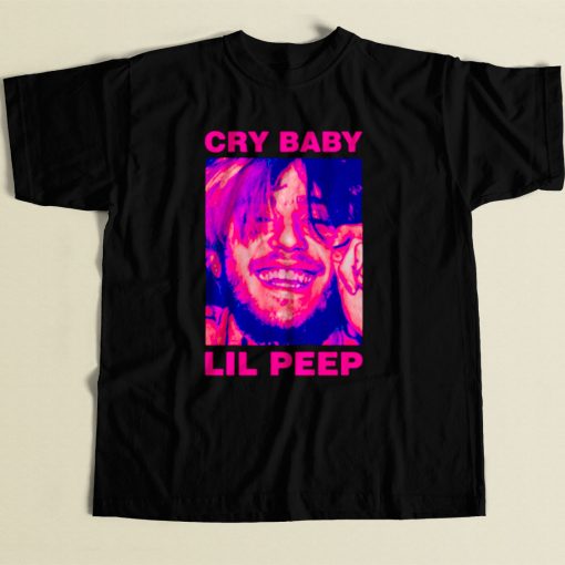 Lil Peep Cry Baby Smile 80s Mens T Shirt