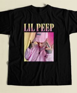 Lil Peep Homage Rapper 80s Mens T Shirt
