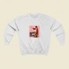 Louis Theroux Feathered Boa Sweatshirt Street Style