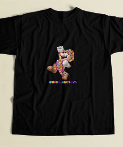 Mario Bros Super Autism Game 80s Mens T Shirt
