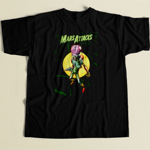 Mars Attacks Vintage Movie 80s Mens T Shirt