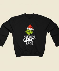 Resting Grinch Face Sweatshirt Street Style