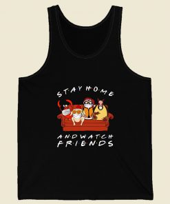 Stay Home And Watch Friends Men Tank Top Style