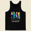 Thank You For Being A Golden Friend Girls Retro Mens Tank Top