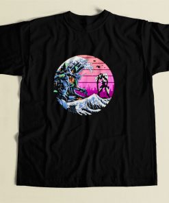 The Great Wave Off Evangelion 80s Mens T Shirt