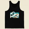 The Great Wave Off Totoro Retro Mens Tank Top