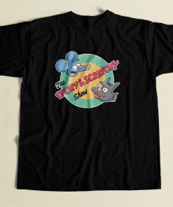 The Itchy Scratchy Show Retro 80s Cool Men T Shirt