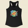 The Itchy Scratchy Show Retro 80s Racerback Tank Top Fashionable