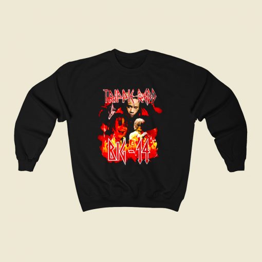 Trippie Redd X Big 14 Legend 80s Sweatshirt Style