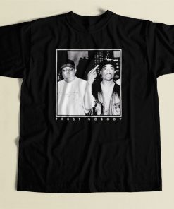 Tupac And Big Notorious Trust Nobody 80s Mens T Shirt