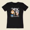 Tupac Shakur Casual 80s Womens T shirt