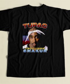 Tupac Shakur Memorial 80s Mens T Shirt