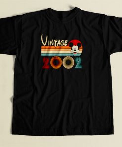 Vintage 2002 Mickey Mouse 18th 80s Mens T Shirt