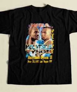 Vintage 90s Wba Holyfield Vs Tyson 80s Mens T Shirt
