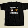 Coffee And Irish Terrier Cute Dog 80s Men T Shirt