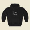 Hangry Definition 80s Hoodie Fashion
