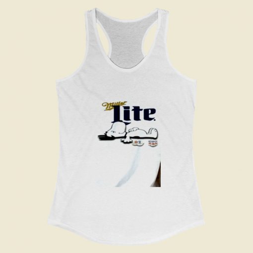 Miller Lite Beer Logo Women Racerback Tank Top