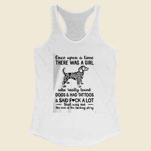 Once Upon A Time Where Was A Girl Women Racerback Tank Top