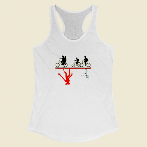 Rick And Morty Stranger Thing Women Racerback Tank Top