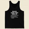Rules When I First Wake Up Men Tank Top