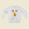 Shh Shushing Face Emoji Christmas Sweatshirt Style