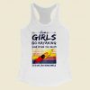 Some Girls Go Kayaking Women Racerback Tank Top
