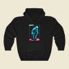Blue Thinker Funny Graphic Hoodie