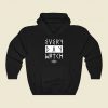 Every Day Witch Goth Runes Funny Graphic Hoodie