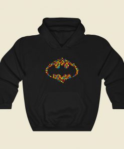 Holy Bat Fight Funny Graphic Hoodie