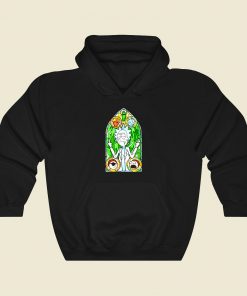 Holy Rick Funny Graphic Hoodie