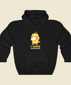 I Hate Headaches Funny Graphic Hoodie