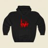 I Heart Rebels Funny Graphic Hoodie