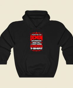 I Survived The Demon Invasion Lousy T Shirt Funny Graphic Hoodie
