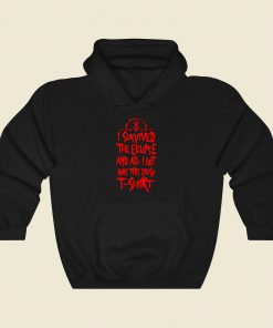 I Survived The Eclipse Red Funny Graphic Hoodie