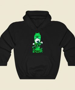 Inboocation Green Funny Graphic Hoodie