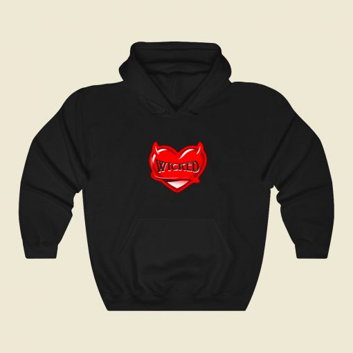 Wicked Heart Funny Graphic Hoodie