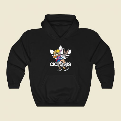 Adidas Bugs And Lola Bunny Classic Hoodie Style