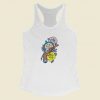 Compass With Flower Racerback Tank Top