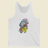 Compass With Flower Tank Top